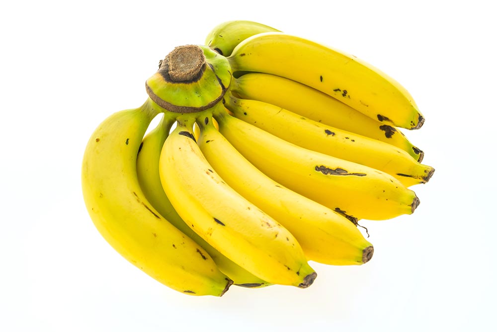 Yellow banana and fruit